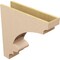 Ekena Millwork 7"W x 28"D x 28"H Thin Diane Rough Cedar Woodgrain TimberThane Corbel, Primed Tan CORUR07X28X28DIARCPR - alternate 2